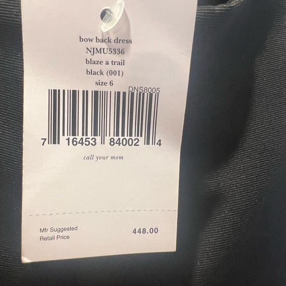 NWT Kate Spade Bow Back Cocktail Part Dress - Picture 4 of 6